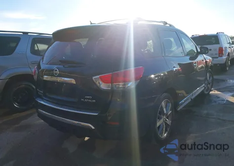 2014 Nissan Pathfinder Platinum z USA, uszkodzony, nr VIN 5N1AR2MM9EC610550